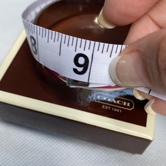 Vintage Coach Poppy Pink and Silvertone bracelet - Picture 14 of 14